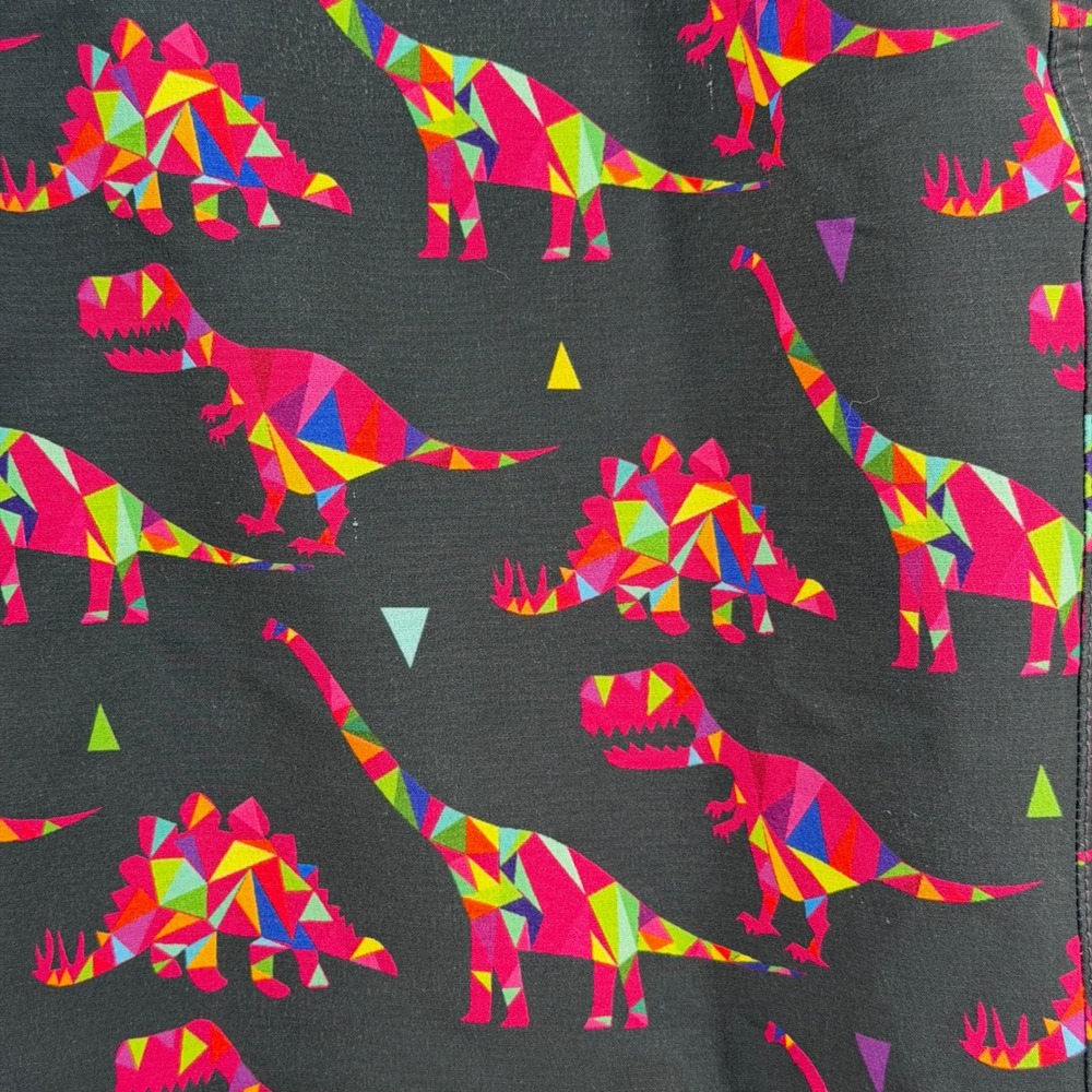 Shredly Mountain Bike Shorts Womens 12 Black Multi Geometric Dinosaur MTB Cargo - Picture 2 of 12